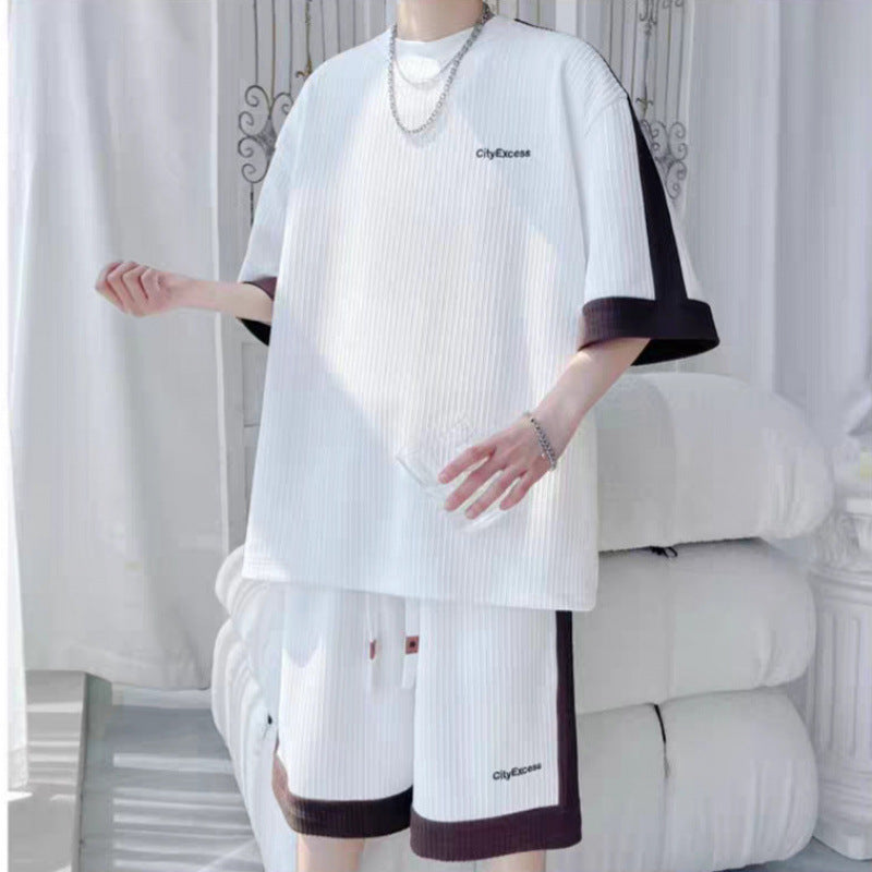 Men's Short Sleeve T-Shirt and Shorts Set