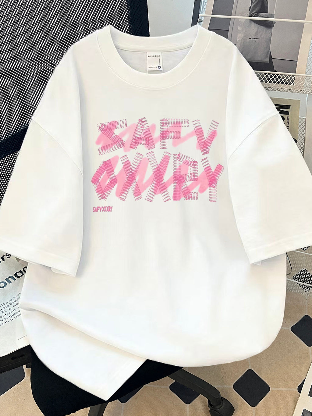 Heavyweight Letter Print Cotton T-Shirts