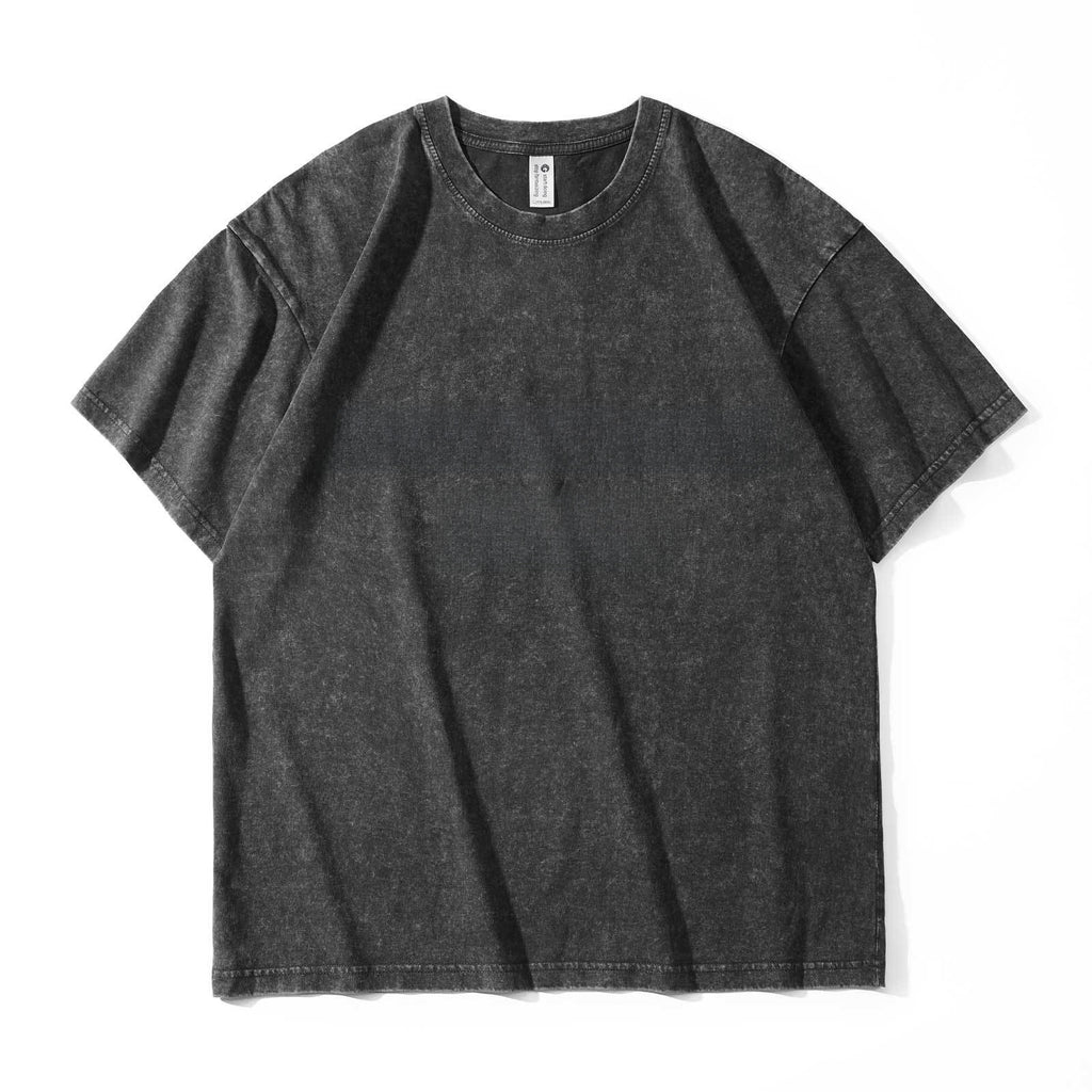 Heavyweight Washed Cotton Streetwear T-Shirt