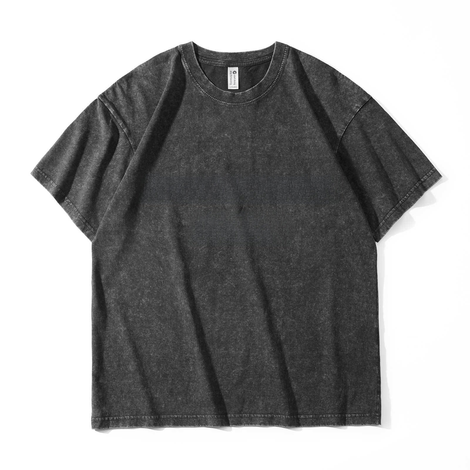 Heavyweight Washed Cotton Streetwear T-Shirt