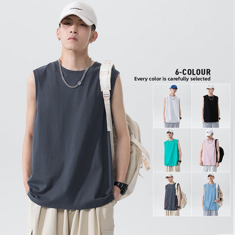 Men's Sleeveless Cotton Vest Loose Fit