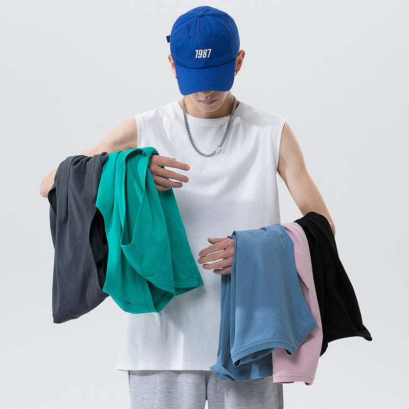 Men's Sleeveless Cotton Vest Loose Fit
