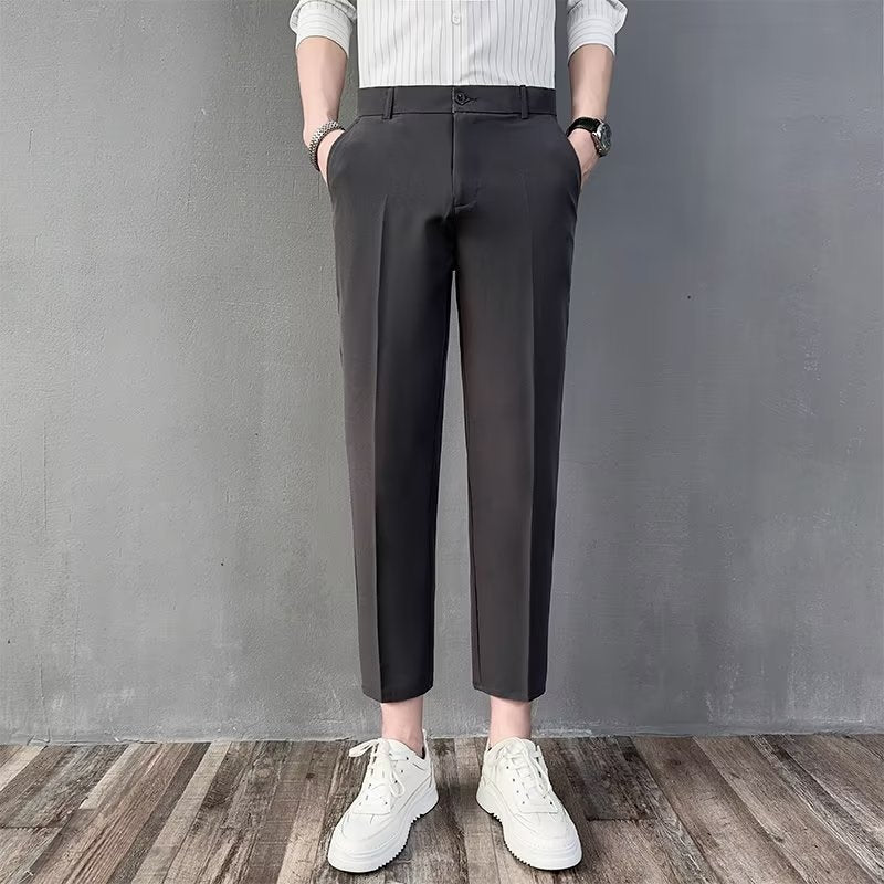 Summer Thin British Small Western Pants Men's