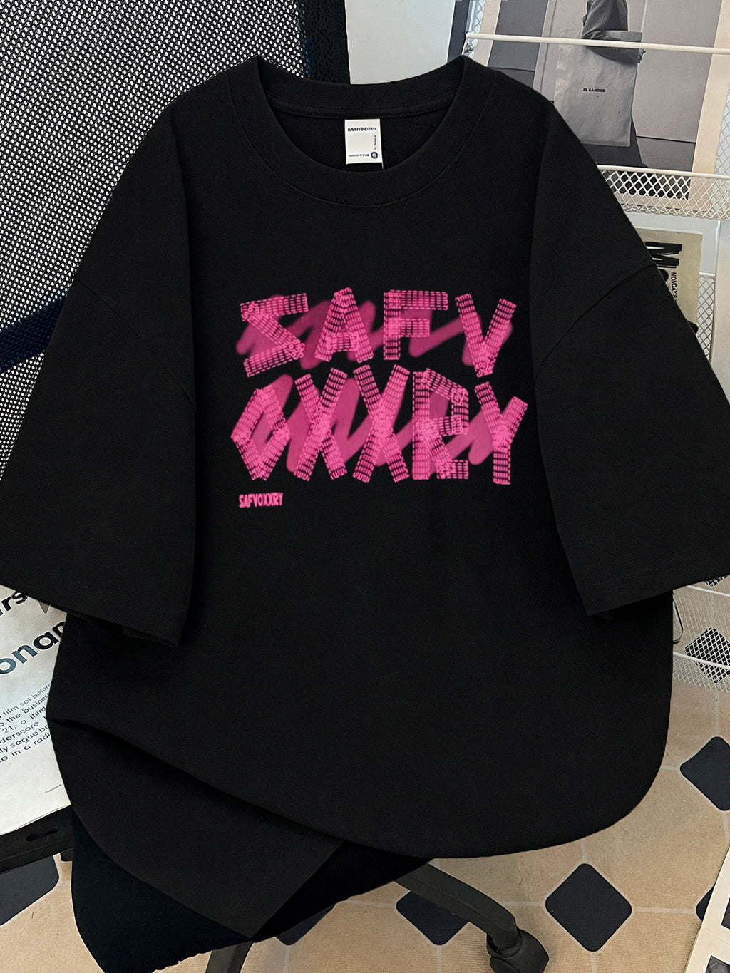 Heavyweight Letter Print Cotton T-Shirts