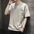 Men's short-sleeved T-shirt - Trendy and loose base layer shirt
