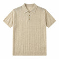 16-Gauge Tencel Linen Knitted Polo Shirt