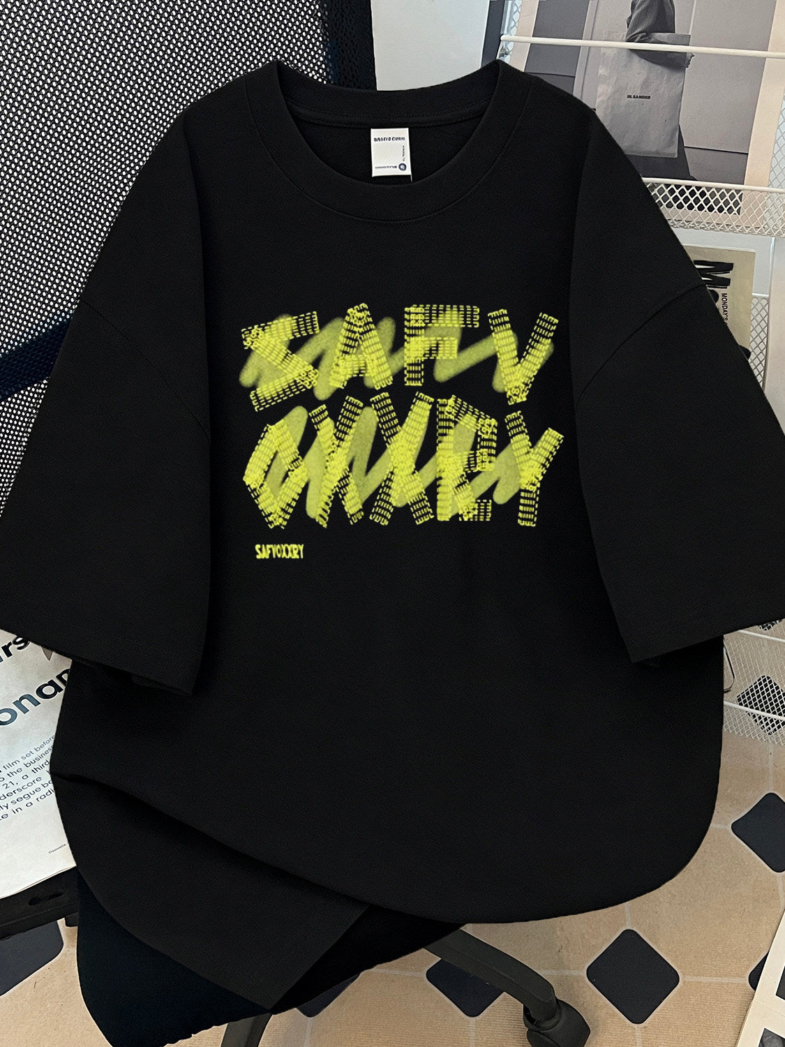 Heavyweight Letter Print Cotton T-Shirts
