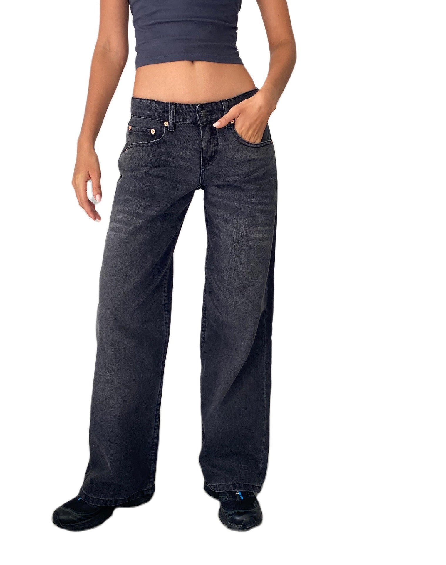 Affordable high waist straight leg denim jeans for women | Sizhub