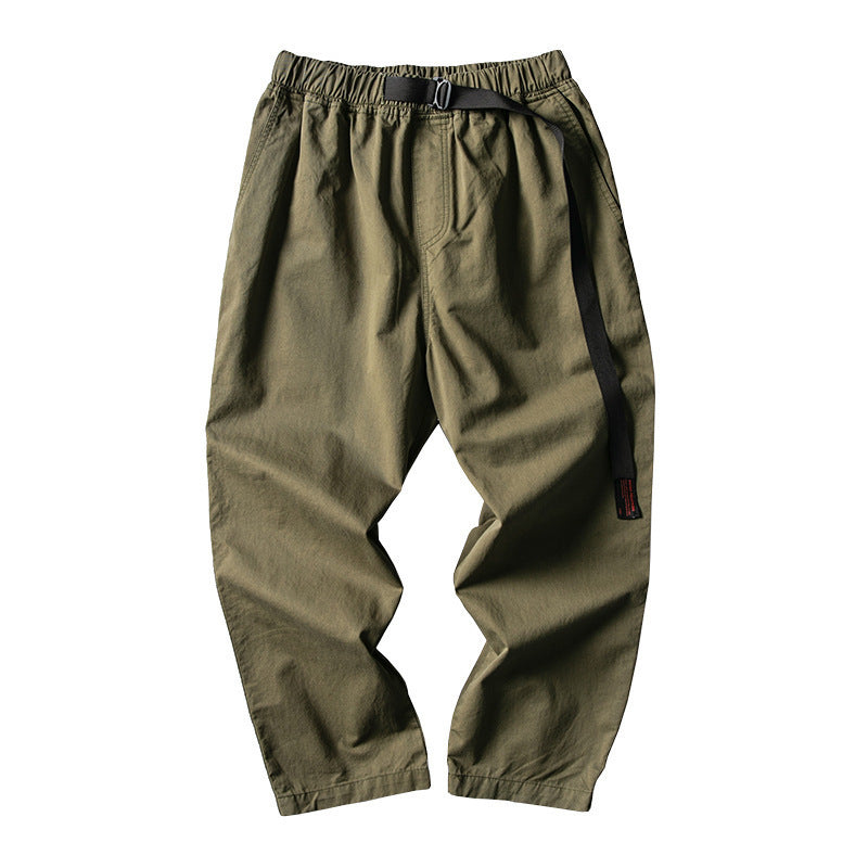 Men's Casual Harem Pants Loose Fit Ankle-Length Trousers