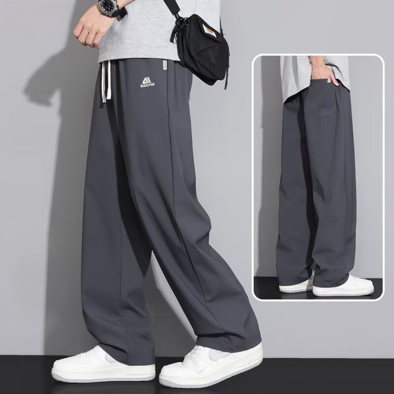 Ice Silk Curved Knife Pants for Men