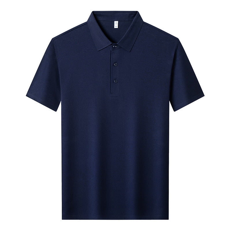 Summer Short-sleeved Polo Shirt Men's T-shirt Solid Color
