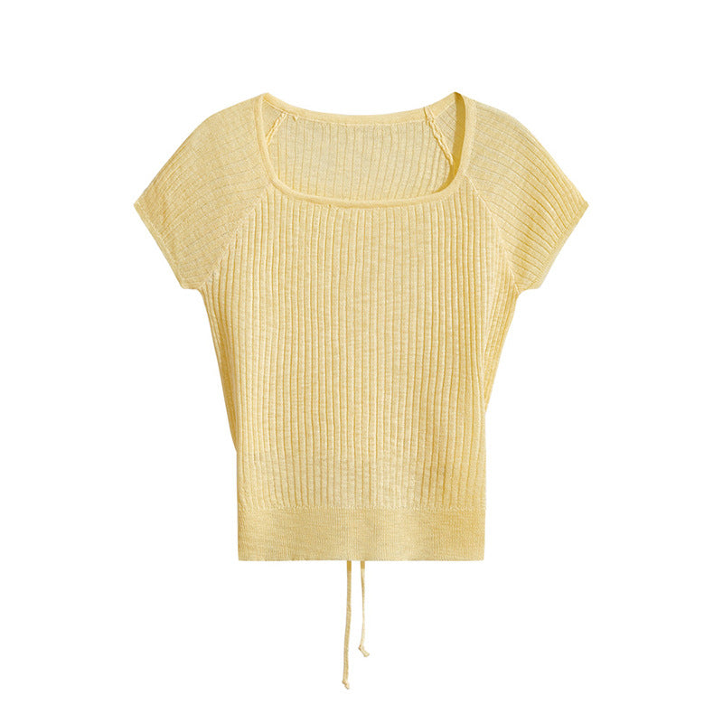 Short-sleeved Shoulder T-shirt