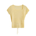 Short-sleeved Shoulder T-shirt