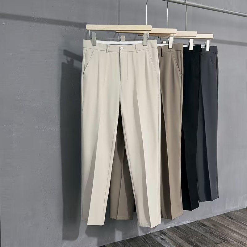 Summer Thin British Small Western Pants Men's