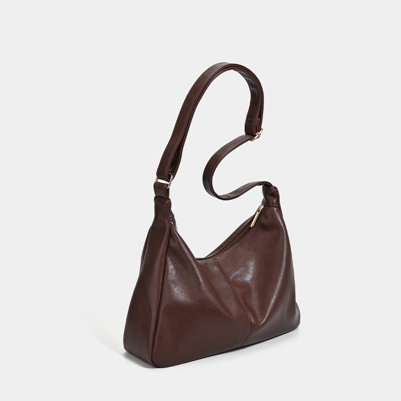 Maillard coffee-brown black hand shoulder bag
