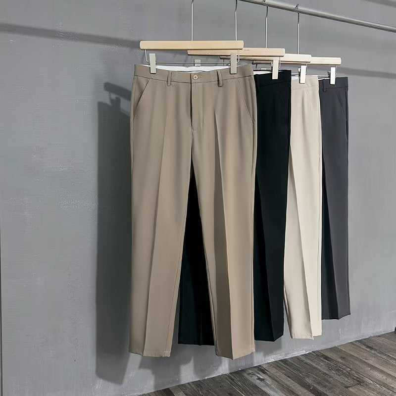 Summer Thin British Small Western Pants Men's