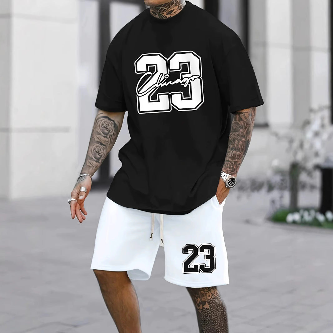Men's Loose Short Sleeve Shorts suit