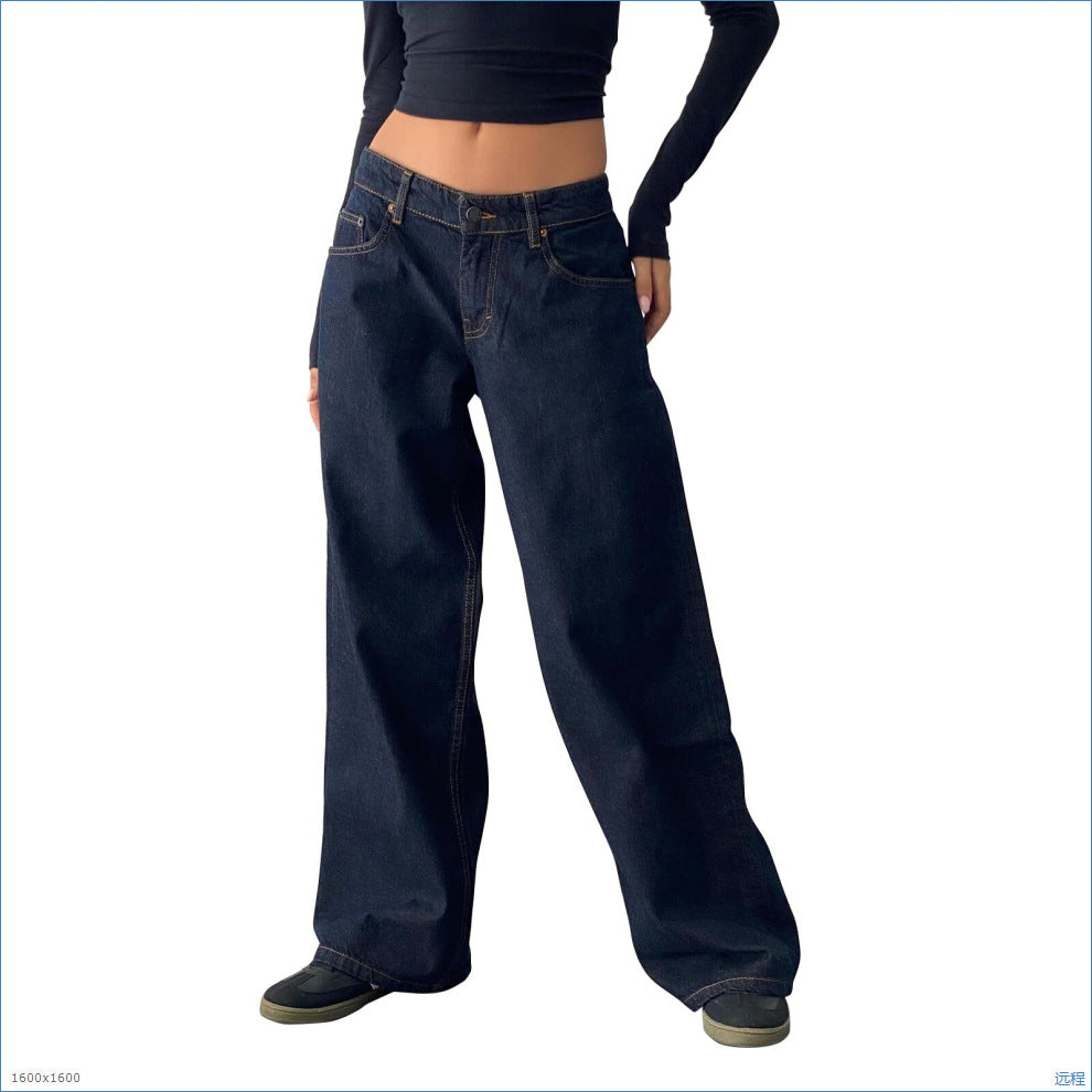 Affordable high waist straight leg denim jeans for women | Sizhub