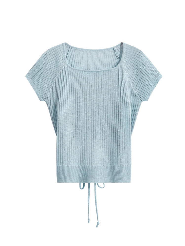 Short-sleeved Shoulder T-shirt
