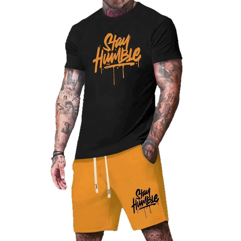 Men's Loose Short Sleeve Shorts suit
