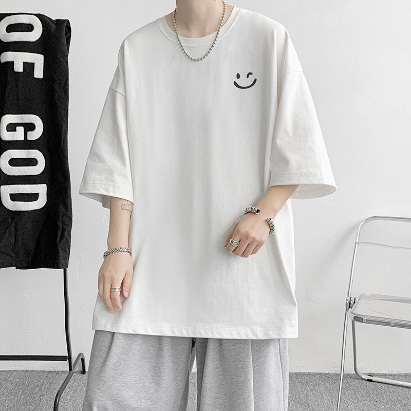 Summer Ice Silk Cool Short-Sleeve T-Shirt for Men