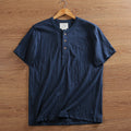 Mens Bamboo Linen Blend Short Sleeve T-Shirt