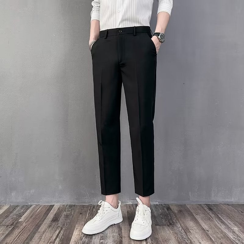 Summer Thin British Small Western Pants Men's