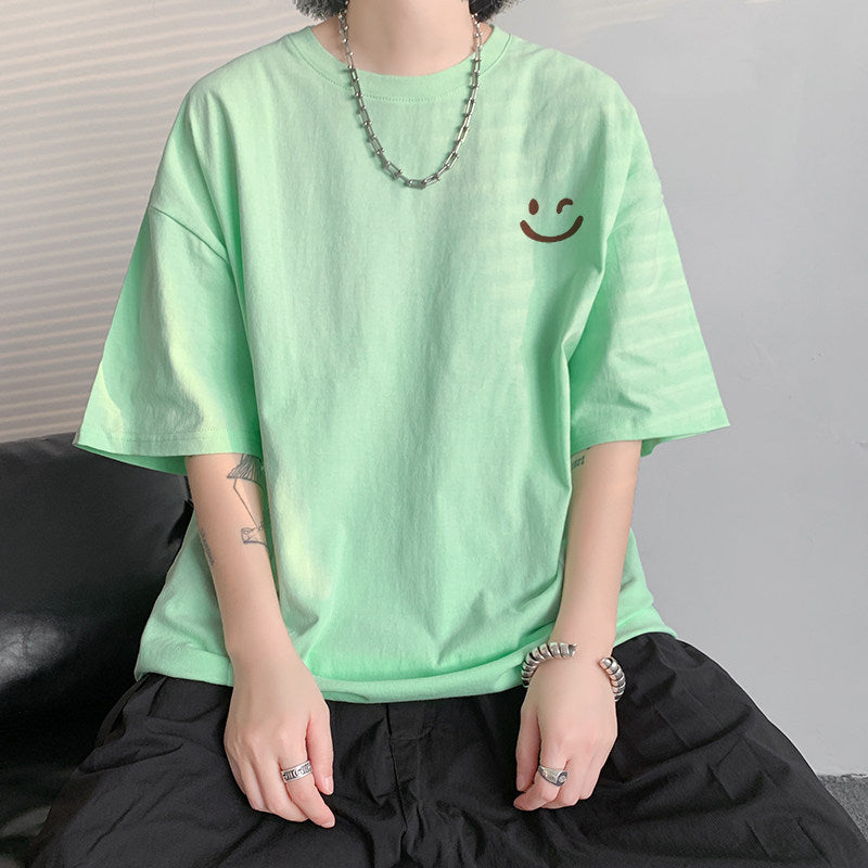 Summer Ice Silk Cool Short-Sleeve T-Shirt for Men