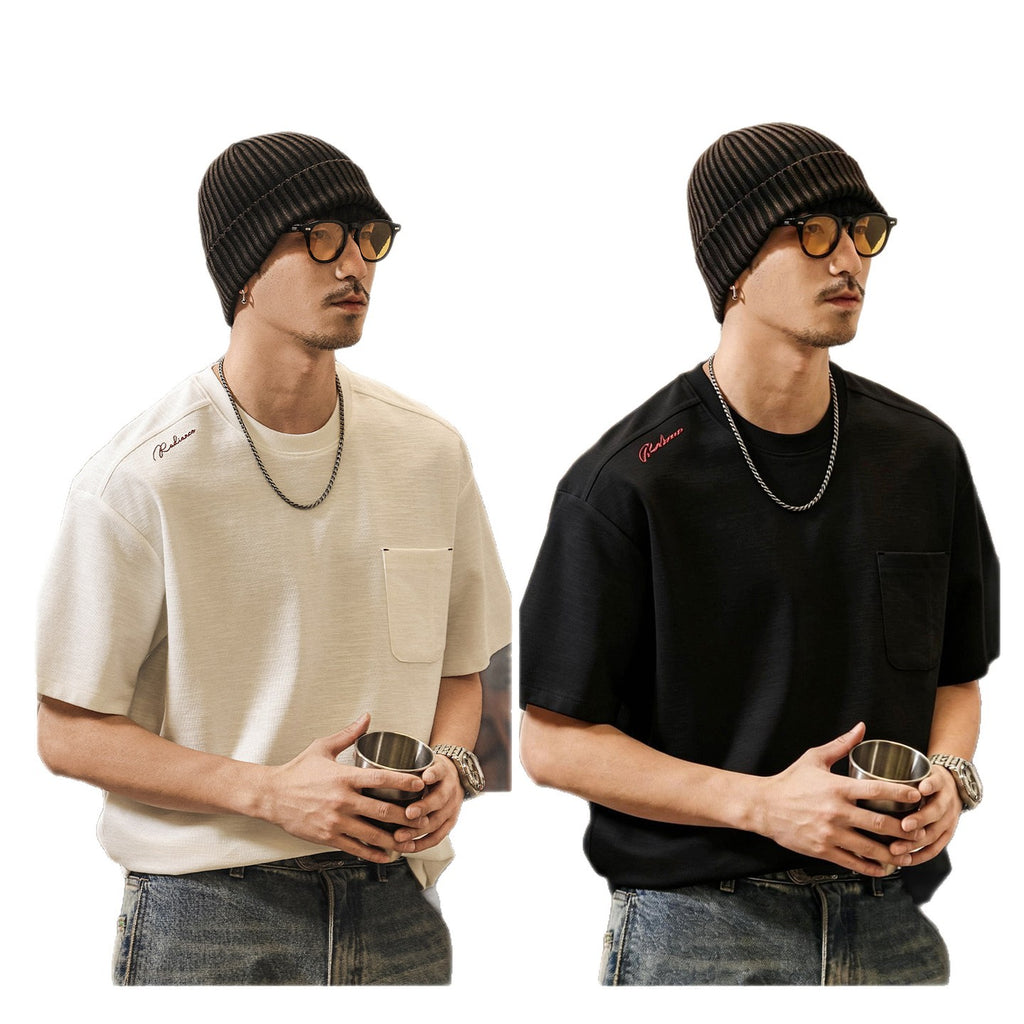 Heavyweight Slub Cotton Short Sleeve T-Shirt