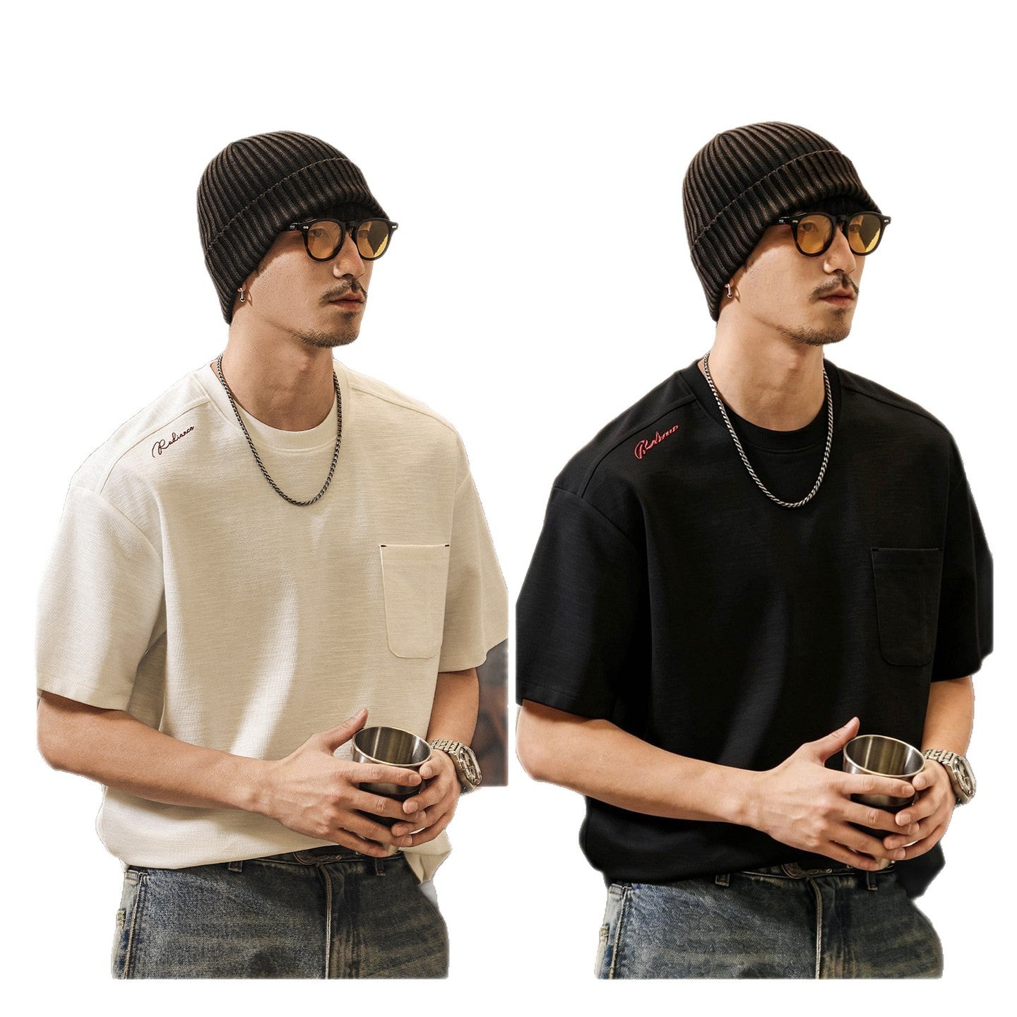 Heavyweight Slub Cotton Short Sleeve T-Shirt