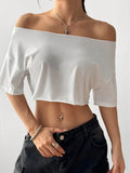 One-Shoulder Loose Fit T-Shirt