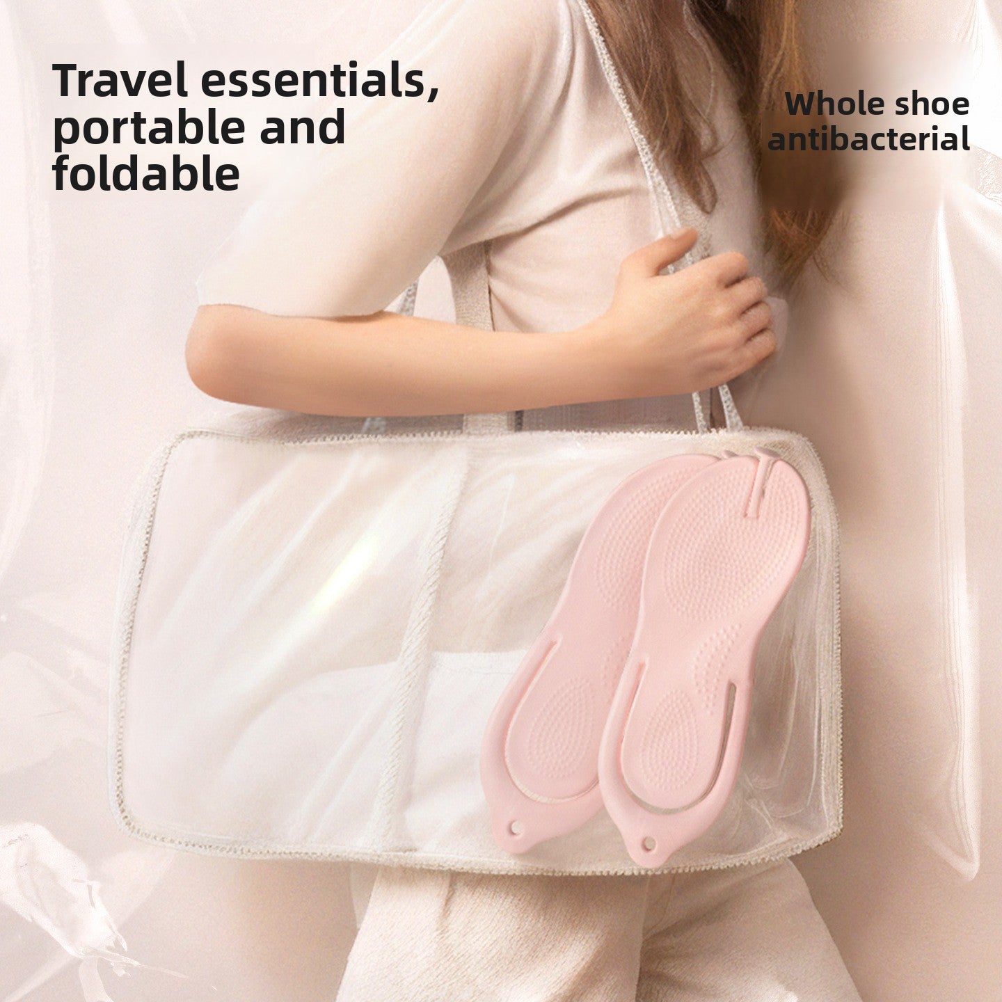Folding Travel Slippers for Women Men