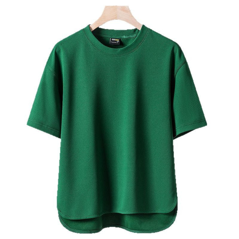 Mens Ice Silk Short Sleeve T-shirt