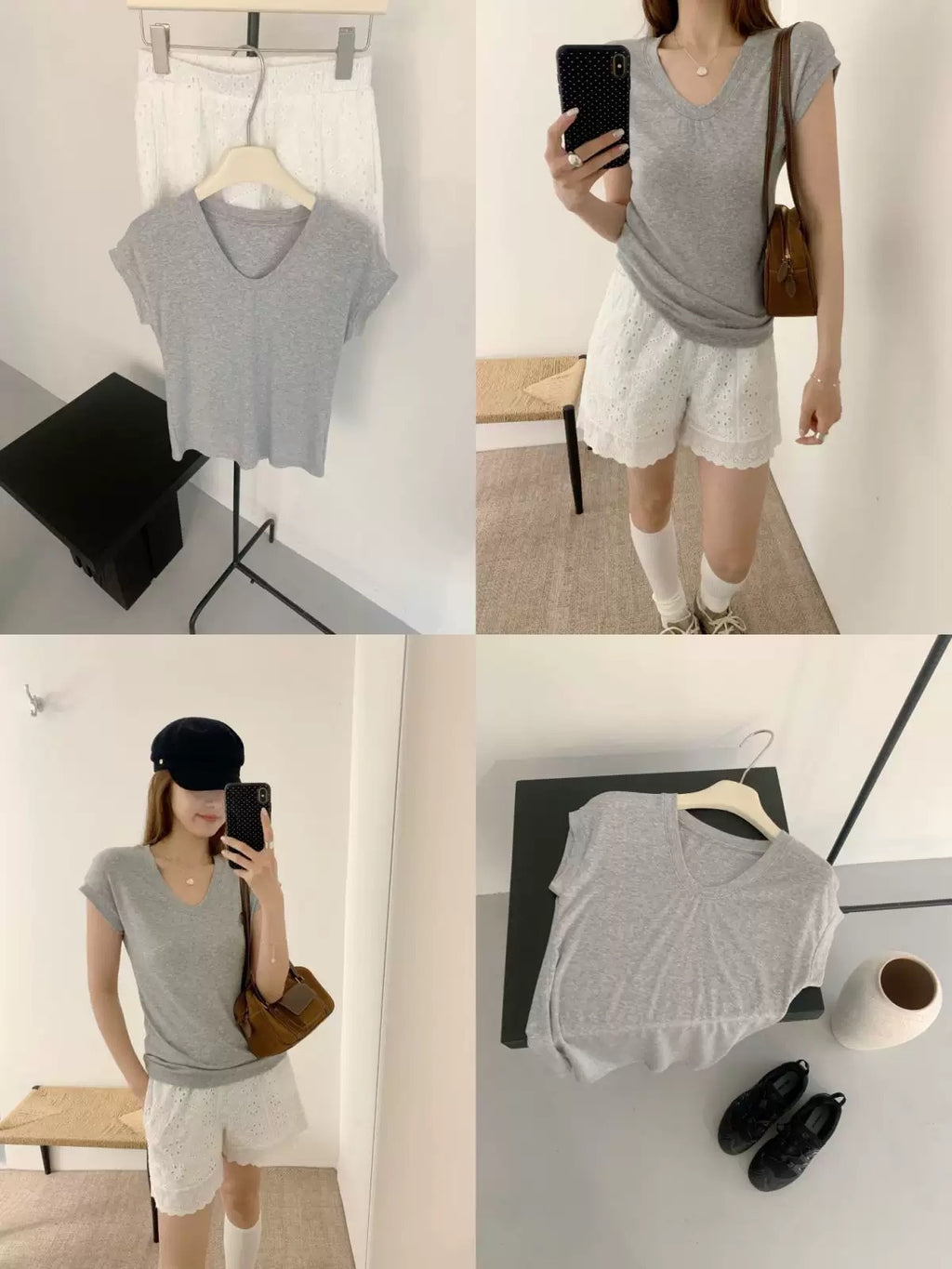 Modal Silk T-Shirt for Women Slim Fit Short Sleeve