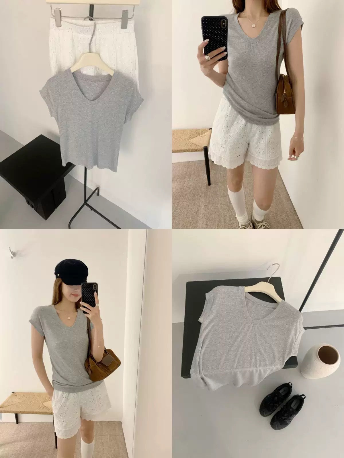 Modal Silk T-Shirt for Women Slim Fit Short Sleeve