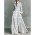 Elegant Waist-Cinching Floral Printed Long Sleeve Dress for Women