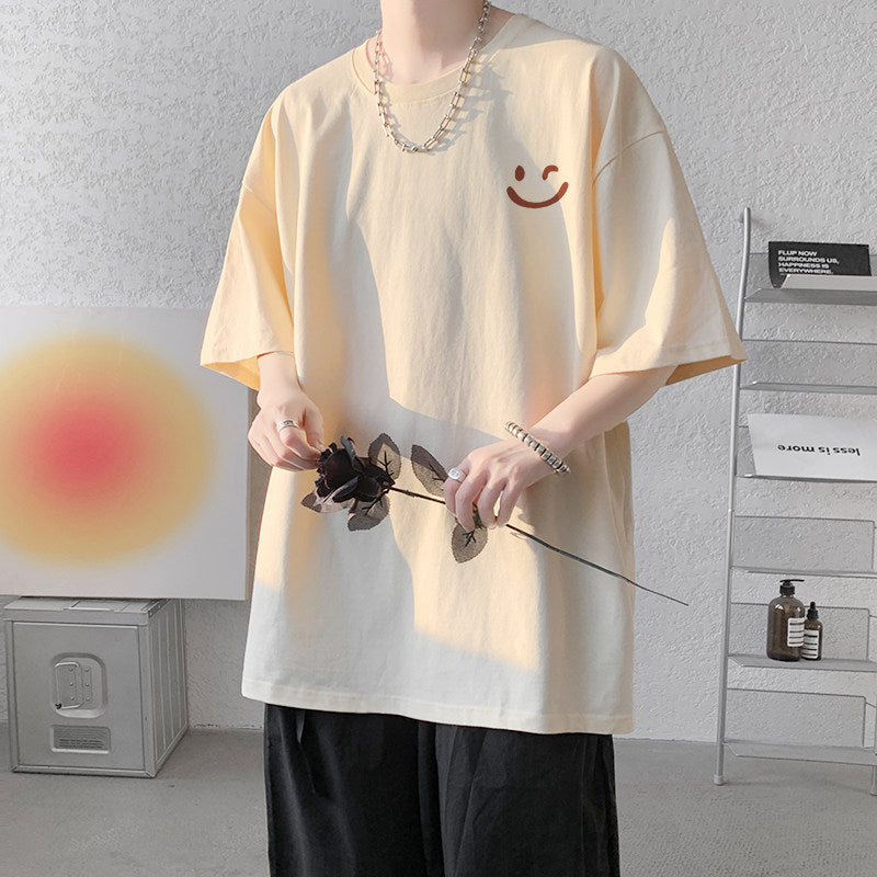Summer Ice Silk Cool Short-Sleeve T-Shirt for Men
