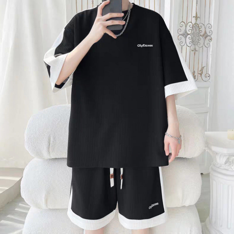 Men's Short Sleeve T-Shirt and Shorts Set