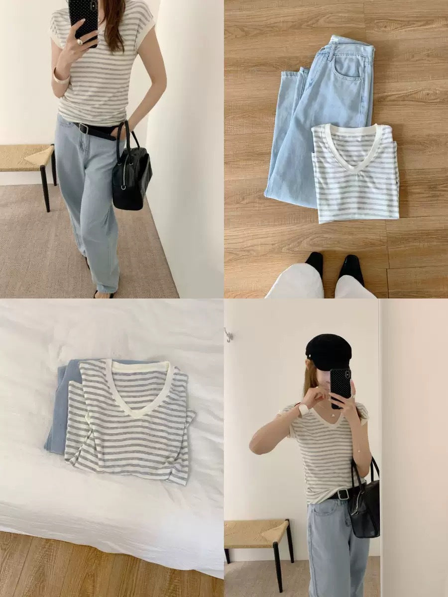 Modal Silk T-Shirt for Women Slim Fit Short Sleeve