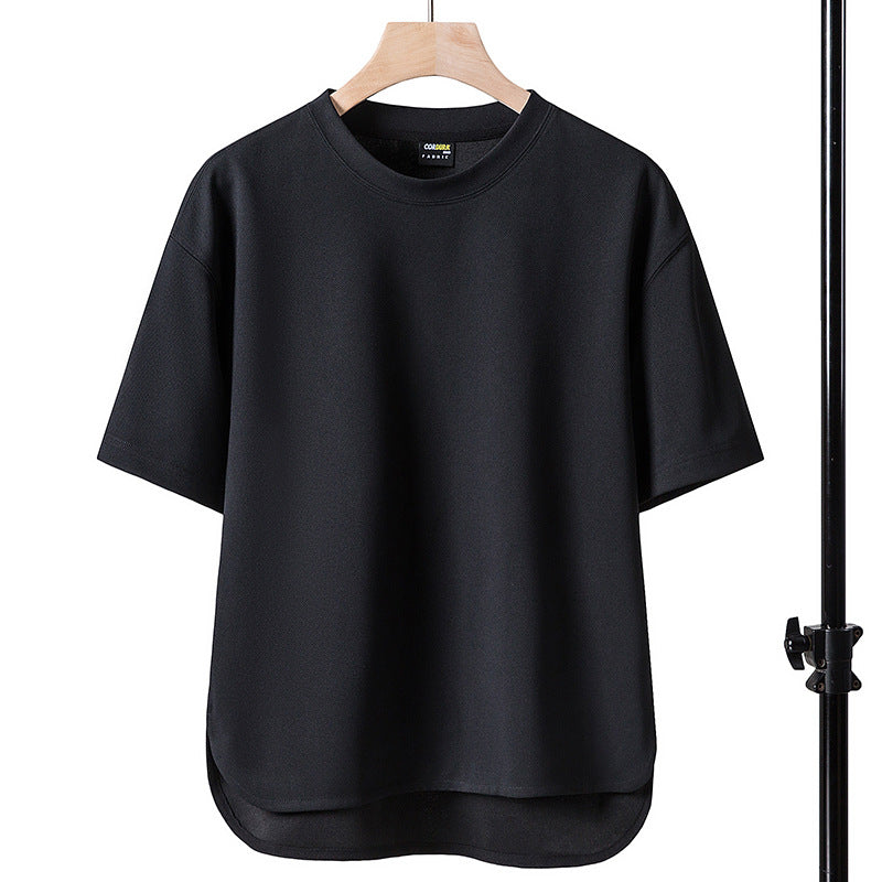 Mens Ice Silk Short Sleeve T-shirt